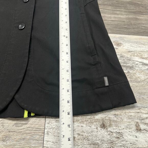 Eddie Bauer Voyager Travex Black Women 8 Two Button Stretch Blazer Travel Jacket - Picture 7 of 12